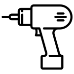 نماد دریل با رنگ مشکی